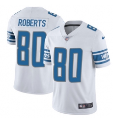 Youth Nike Detroit Lions #80 Michael Roberts Elite White NFL Jersey
