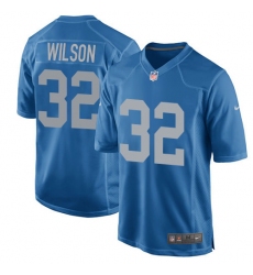 Men's Nike Detroit Lions #32 Tavon Wilson Game Blue Alternate NFL Jersey