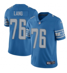 Youth Nike Detroit Lions #76 T.J. Lang Elite Light Blue Team Color NFL Jersey