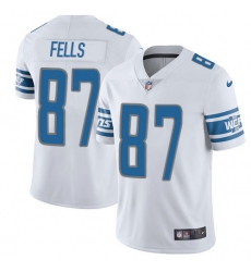 Youth Nike Detroit Lions #87 Darren Fells Elite White NFL Jersey