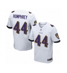 Men's Baltimore Ravens #44 Marlon Humphrey Elite White Football Jersey