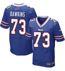 Men's Nike Buffalo Bills #73 Dion Dawkins Elite Royal Blue Team Color NFL Jersey