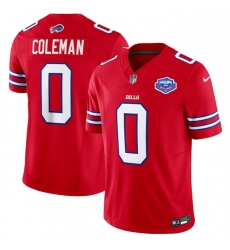 Men's Buffalo Bills #0 Keon Coleman Red 2025 F.U.S.E. With Farewell Vapor Untouchable Limited Football Stitched Jersey