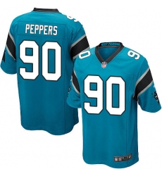 Men's Nike Carolina Panthers #90 Julius Peppers Game Blue Alternate NFL Jersey