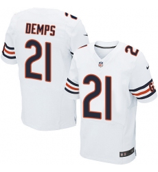 Men's Nike Chicago Bears #21 Quintin Demps Elite White NFL Jersey