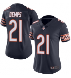 Women's Nike Chicago Bears #21 Quintin Demps Elite Navy Blue Team Color NFL Jersey