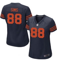 Women's Nike Chicago Bears #88 Dion Sims Game Navy Blue Alternate NFL Jersey
