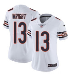 Women's Nike Chicago Bears #13 Kendall Wright Elite White NFL Jersey