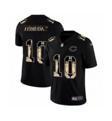 Men's Chicago Bears #10 Mitchell Trubisky Limited Black Statue of Liberty Football Jersey