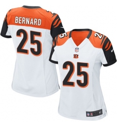 Women's Nike Cincinnati Bengals #25 Giovani Bernard Game White NFL Jersey