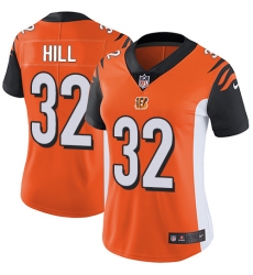 Women's Nike Cincinnati Bengals #32 Jeremy Hill Elite Orange Alternate NFL Jersey