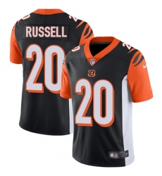 Youth Nike Cincinnati Bengals #20 KeiVarae Russell Elite Black Team Color NFL Jersey