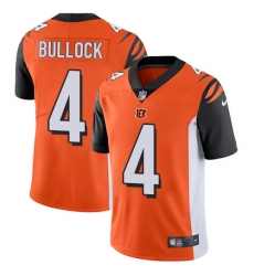 Youth Nike Cincinnati Bengals #4 Randy Bullock Elite Orange Alternate NFL Jersey