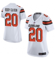Women's Nike Cleveland Browns #20 Briean Boddy-Calhoun Game White NFL Jersey