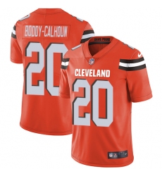 Youth Nike Cleveland Browns #20 Briean Boddy-Calhoun Elite Orange Alternate NFL Jersey