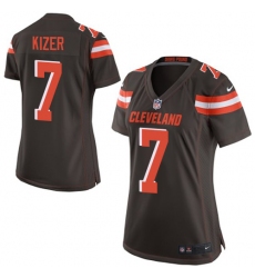 Women's Nike Cleveland Browns #7 DeShone Kizer Game Brown Team Color NFL Jersey