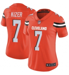 Women's Nike Cleveland Browns #7 DeShone Kizer Orange Alternate Vapor Untouchable Limited Player NFL Jersey
