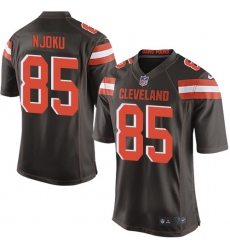 Men's Nike Cleveland Browns #85 David Njoku Game Brown Team Color NFL Jersey