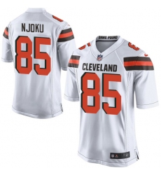 Men's Nike Cleveland Browns #85 David Njoku Game White NFL Jersey
