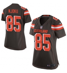 Women's Nike Cleveland Browns #85 David Njoku Game Brown Team Color NFL Jersey
