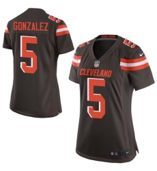 Women's Nike Cleveland Browns #5 Zane Gonzalez Game Brown Team Color NFL Jersey
