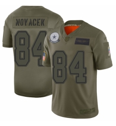 Men's Dallas Cowboys #84 Jay Novacek Limited Camo 2019 Salute to Service Football Jersey
