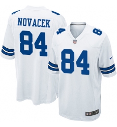 Men's Nike Dallas Cowboys #84 Jay Novacek Game White NFL Jersey