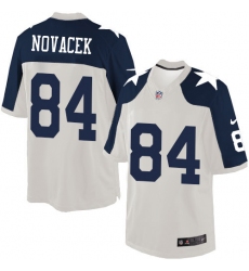 Men's Nike Dallas Cowboys #84 Jay Novacek Limited White Throwback Alternate NFL Jersey