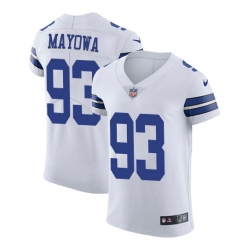 Men's Nike Dallas Cowboys #93 Benson Mayowa Elite White NFL Jersey