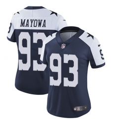 Women's Nike Dallas Cowboys #93 Benson Mayowa Elite Navy Blue Throwback Alternate NFL Jersey
