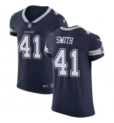 Men's Nike Dallas Cowboys #41 Keith Smith Navy Blue Team Color Vapor Untouchable Elite Player NFL Jersey