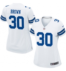 Women's Nike Dallas Cowboys #30 Anthony Brown Game White NFL Jersey