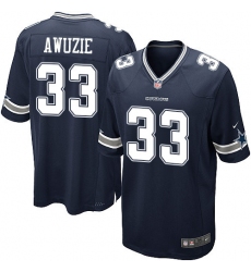 Men's Nike Dallas Cowboys #33 Chidobe Awuzie Game Navy Blue Team Color NFL Jersey