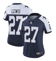 Women's Nike Dallas Cowboys #27 Jourdan Lewis Navy Blue Throwback Alternate Vapor Untouchable Limited Player NFL Jersey