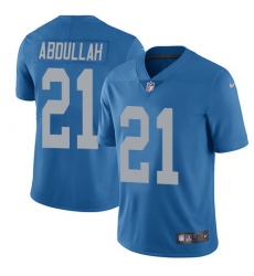 Men's Nike Detroit Lions #21 Ameer Abdullah Elite Blue Alternate NFL Jersey