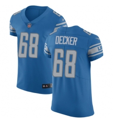 Men's Nike Detroit Lions #68 Taylor Decker Light Blue Team Color Vapor Untouchable Elite Player NFL Jersey
