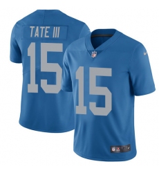 Men's Nike Detroit Lions #15 Golden Tate III Limited Blue Alternate Vapor Untouchable NFL Jersey