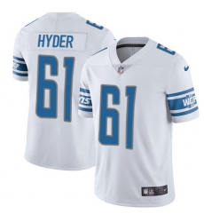 Youth Nike Detroit Lions #61 Kerry Hyder Limited White Vapor Untouchable NFL Jersey