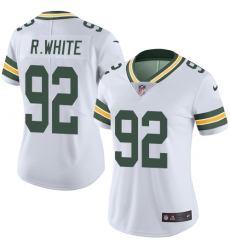 Women's Nike Green Bay Packers #92 Reggie White Elite White NFL Jersey