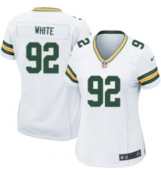 Women's Nike Green Bay Packers #92 Reggie White Game White NFL Jersey