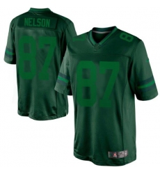 Men's Nike Green Bay Packers #87 Jordy Nelson Green Drenched Limited NFL Jersey