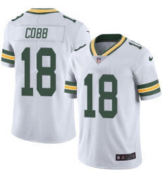 Youth Nike Green Bay Packers #18 Randall Cobb Elite White NFL Jersey