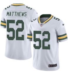 Youth Nike Green Bay Packers #52 Clay Matthews Elite White NFL Jersey