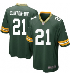 Men's Nike Green Bay Packers #21 Ha Ha Clinton-Dix Game Green Team Color NFL Jersey