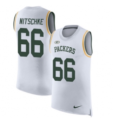 Men's Nike Green Bay Packers #66 Ray Nitschke Limited White Rush Player Name & Number Tank Top NFL Jersey