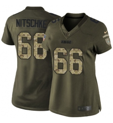 Women's Nike Green Bay Packers #66 Ray Nitschke Elite Green Salute to Service NFL Jersey