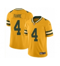 Youth Green Bay Packers #4 Brett Favre Limited Gold Inverted Legend Football Jersey