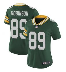 Women's Nike Green Bay Packers #89 Dave Robinson Elite Green Team Color NFL Jersey