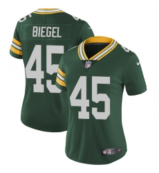 Women's Nike Green Bay Packers #45 Vince Biegel Elite Green Team Color NFL Jersey