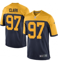 Men's Nike Green Bay Packers #97 Kenny Clark Game Navy Blue Alternate NFL Jersey